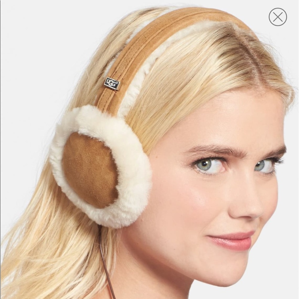 Ugh sheepskin headphone earmuffs.